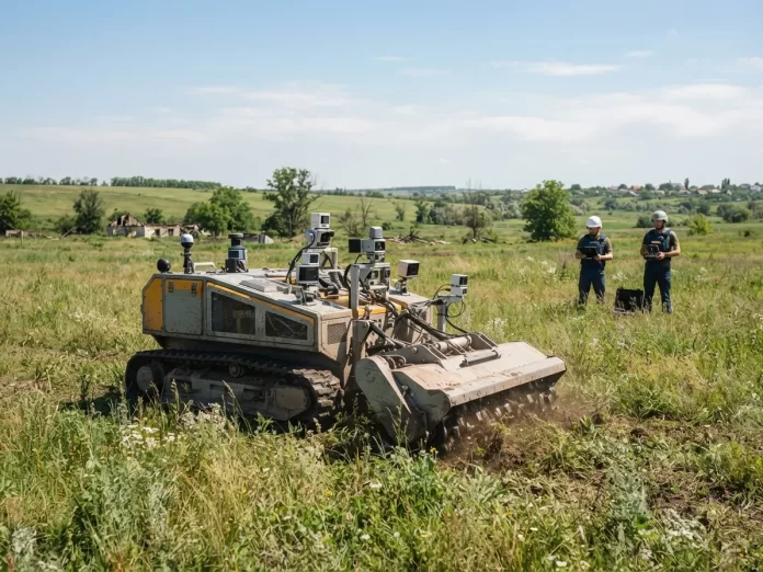 Advanced drones and robots accelerate landmine clearance in Ukraine
